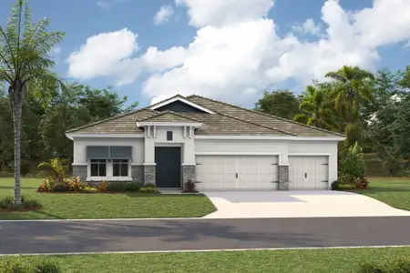 New construction Single-Family house 35072 Big Hawk Dr, Zephyrhills, FL 33541 plan Bayport I - image