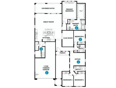 New construction Single-Family house 7427 W Hedge Hog Pl, Peoria, AZ 85383 plan 5014 - image
