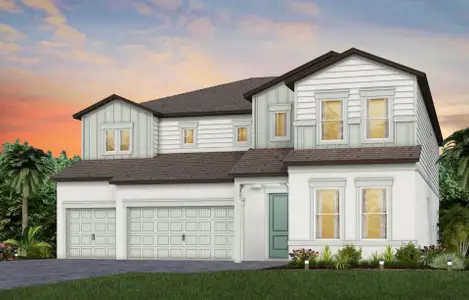 New construction Single-Family house 13709 Brookside Haven St, Riverview, FL 33578 plan Roseland - image