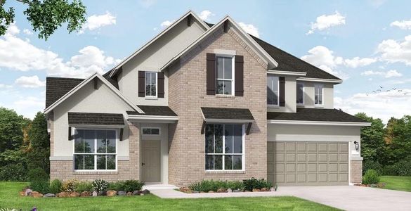 New construction Single-Family house 115 Mcmillian Dr, Liberty Hill, TX 78642 Haskell- photo 0