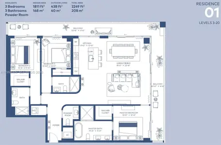 New construction Condo house 2678 Tigertail Ave, Unit 1501, Miami, FL 33133 - image 6