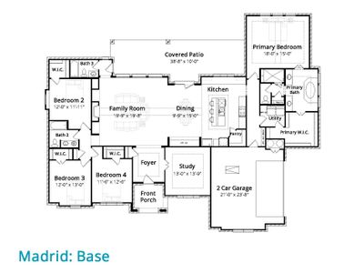 New construction Single-Family house 109 Lana Gdn Wy, Waxahachie, TX 75165 plan Madrid - image