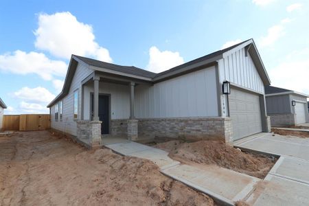 New construction Single-Family house 21906 Red Lantana Trail, Hockley, TX 77447 Allegro- photo 0