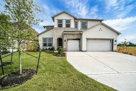 New construction Single-Family house 5434 Timpson Dr, Manvel, TX 77578 plan Plan 5051 Elevation E - image