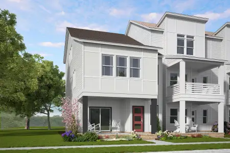 New construction Townhouse house 1128 Lamplighter Dr, Raleigh, NC 27604 plan Red Rocks - image