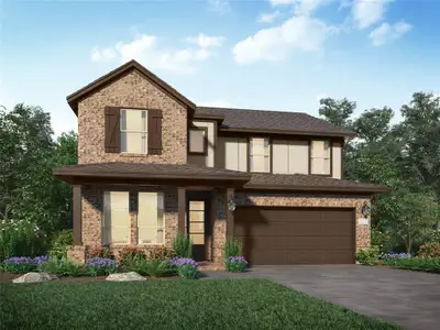 New construction Single-Family house 26923 Zebra Grass Dr, Katy, TX 77493 Pelham- photo 0