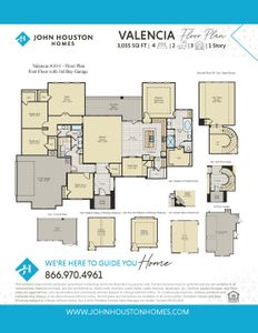 Valencia A10-1 Floor Plan w/ 3rd car garage