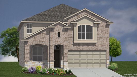 New construction Single-Family house 14710 Pearl Flats, San Antonio, TX 78253 The Clydesdale- photo 0