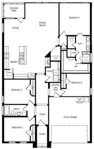 D.R. Horton's Blanco floorplan - All Home and community information, including pricing, included features, terms, availability and amenities, are subject to change at any time without notice or obligation. All Drawings, pictures, photographs, video, square footages, floor plans, elevations, features, colors and sizes are approximate for illustration purposes only and will vary from the homes as built.