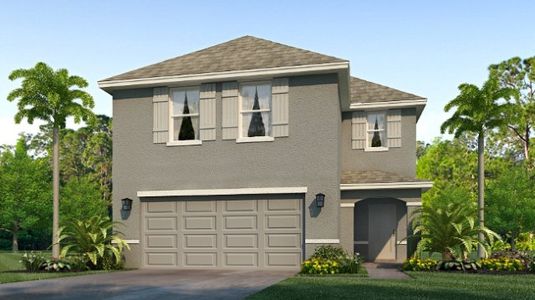 New construction Single-Family house 10815 Hidden Banks Gln, Palmetto, FL 34221 Elston- photo 0