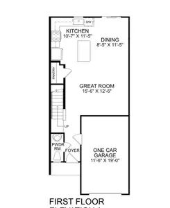 New construction Townhouse house 1001 Knickerbocker Dr, Youngsville, NC 27596 plan Poplar - image
