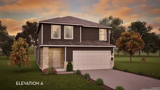 New construction Single-Family house 11131 Hudler Ave, Converse, TX 78109 plan Ash - image
