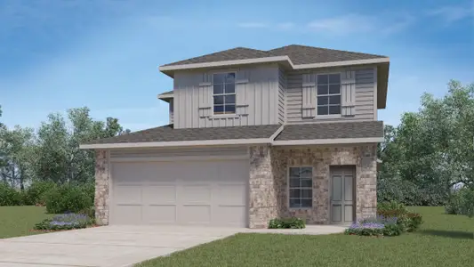 New construction Single-Family house 2009 Arbuckle Dr, Leander, TX 78641 plan The Hanna - image