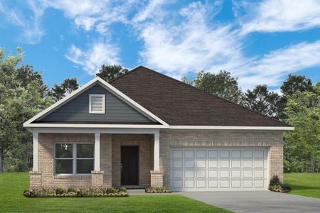 New construction Single-Family house 392 Kendall Crest Dr, Alvin, TX 77511 The Davenport II- photo 0