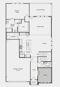 Structural options added include: Study and Gourmet kitchen.