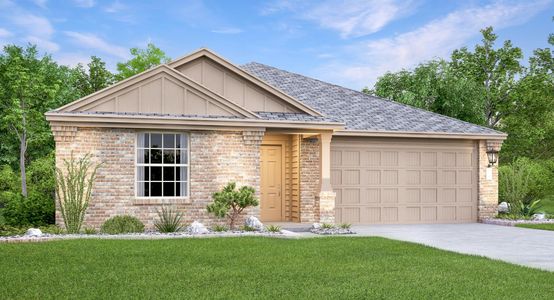 New construction Single-Family house 17805 Wren'S Nest Wy, Pflugerville, TX 78660 plan Catesby 20x20 Garage - image