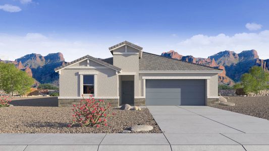 New construction Single-Family house 2060 W Sombra Ave, Apache Junction, AZ 85120 Saguaro- photo 0