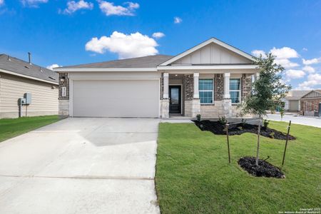 New construction Single-Family house 9173 Saint Jerome, Seguin, TX 78155 Bradwell- photo 0