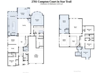 New construction Single-Family house 2781 Compton Ct, Prosper, TX 75078 plan 247H - image