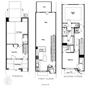 New construction Townhouse house 358 Olmstead Wy, Unit 25, Alpharetta, GA 30022 plan The Barnsley I - image