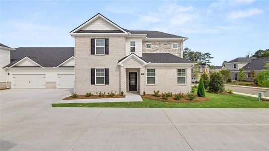 New construction Townhouse house 570 Silver Moon Dr, Loganville, GA 30052 Bennett- photo 0