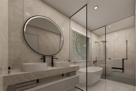 Master bath rendering