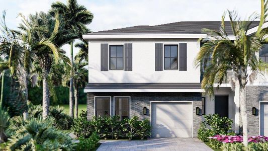 New construction Townhouse house 187 Ne 13Th Cir, Homestead, FL 33033 plan Sheraton - image