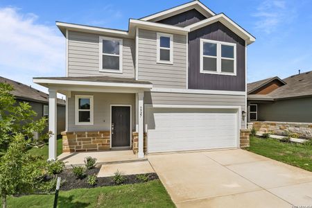 New construction Single-Family house 9927 Chavaneaux Lndg, San Antonio, TX 78221 plan Hawthorn - 1802 - image