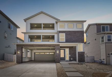 New construction Single-Family house 11567 Amplify Cir, Lone Tree, CO 80134 plan 3624 Lola Elevation A - High Slope Transitional - image
