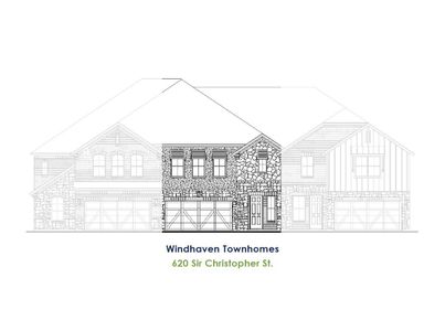 New construction Townhouse house 3521 Jester Dr, Lewisville, TX 75056 plan TH Building 7 Unit 2 W - image