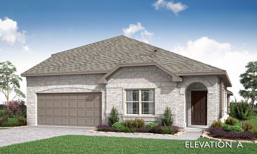 Elevation A. 2,483sf New Home in Alvarado, TX