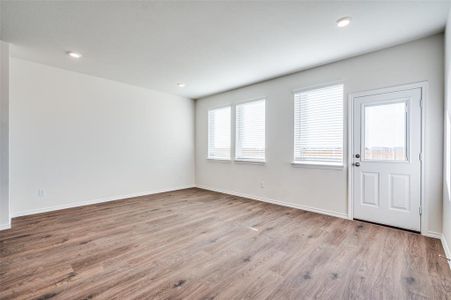 Entryway featuring a healthy amount of sunlight and light wood-type flooring