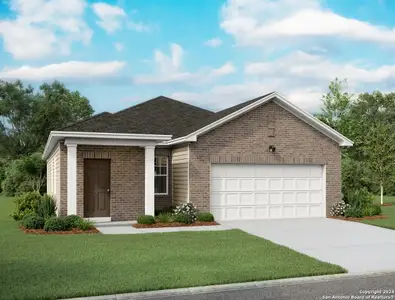 New construction Single-Family house 14325 Heartwood Xing, San Antonio, TX 78252 plan Glimmer - image