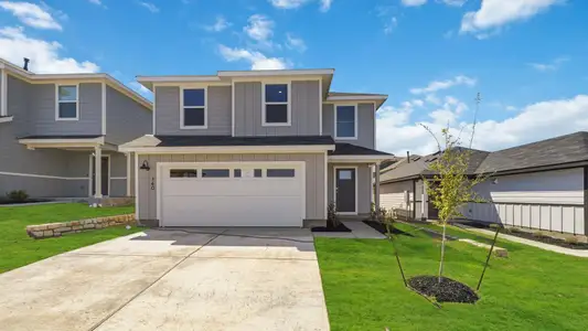 New construction Single-Family house 140 Schuenemann Wy, Uhland, TX 78640 plan The Davis - image