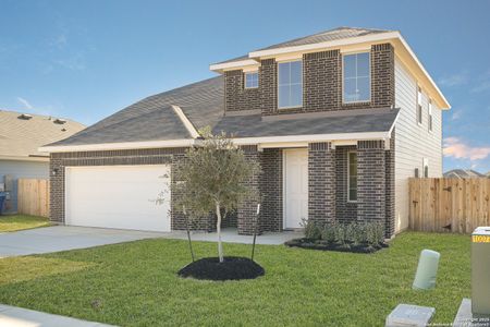 New construction Single-Family house 609 Cowboy Smt, Cibolo, TX 78108 Redwood II K- photo 1 1