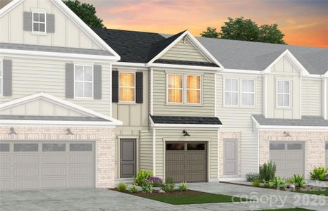 New construction Townhouse house 11916 Oak St, Charlotte, NC 28269 plan Landis - image