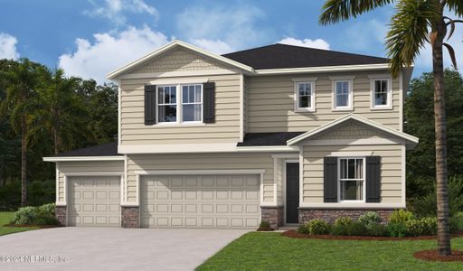 New construction Single-Family house 664 Bartram Downs Road, Orange Park, FL 32065 Moonstone- photo 0