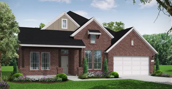 New construction Single-Family house 1320 White Daisy Ln, Georgetown, TX 78628 plan Hideaway - image