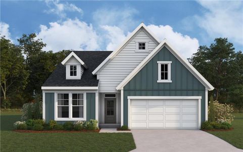 New construction Single-Family house 689 Crystal Lake Pkwy, Hoschton, GA 30548 Linden- photo 0