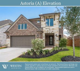 New construction Single-Family house 16738 Yaklin Meadow Court, Humble, TX 77346 The Astoria- photo 0