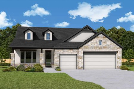 New construction Single-Family house 123 Puppy Dog Pass, San Marcos, TX 78666 plan The Beeville - image