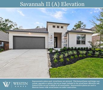 New construction Single-Family house 5142 Albany Shore Lane, Fulshear, TX 77441 The Savannah II- photo 0