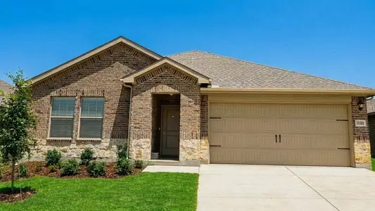 New construction Single-Family house 1105 Stella Dr, Ferris, TX 75125 plan Justin - image