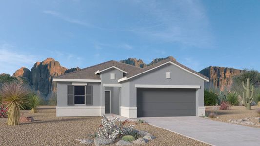 New construction Single-Family house 1444 W Hess Ave, Coolidge, AZ 85128 Baxter- photo 0