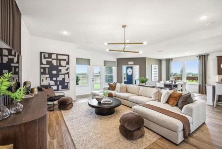 Photo of Pulte model home with same floor plan, not of actual home listed.