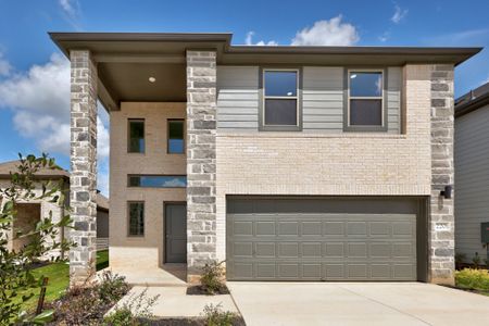New construction Single-Family house 220 Hornet St, Elgin, TX 78621 plan Oak | Trinity Ranch - image