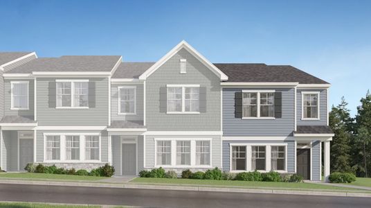 New construction Townhouse house 1844 Poe Farm Avenue, Apex, NC 27502 - photo 0