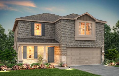 New construction Single-Family house 401 Paradise Canyon Dr, Jarrell, TX 76537 Granville- photo 0