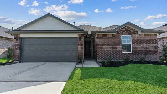 New construction Single-Family house 8535 Sandy Coral, Iowa Colony, TX 77583 Bellvue- photo 0