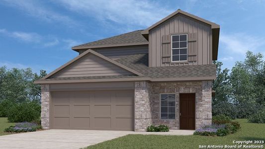 New construction Single-Family house 125 Honors Street, Floresville, TX 78114 The Jasmine- photo 0